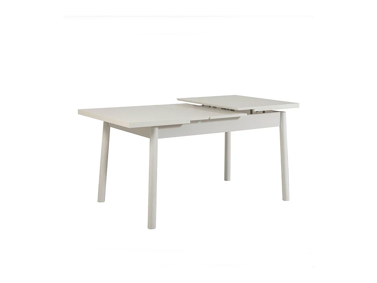 Table à manger extensible de 120 à 150 cm décor pin atlantique - SANTIAGO