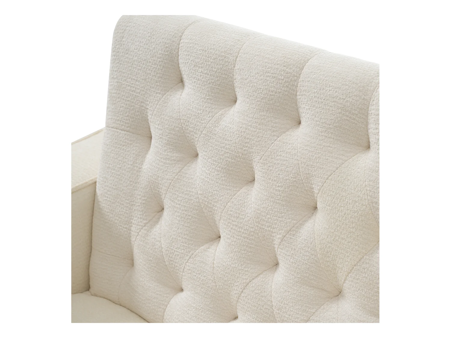 Canapé pliant moderne pour 2 personnes - avec porte-gobelets - avec ports de charge USB - avec coussins - tissu chenille - beige