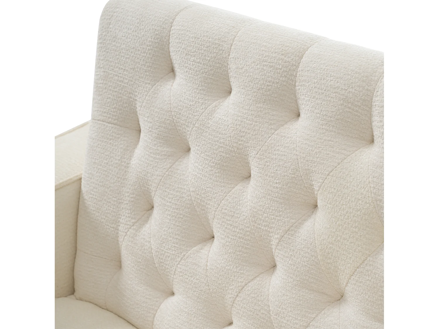 Canapé pliant moderne pour 2 personnes - avec porte-gobelets - avec ports de charge USB - avec coussins - tissu chenille - beige