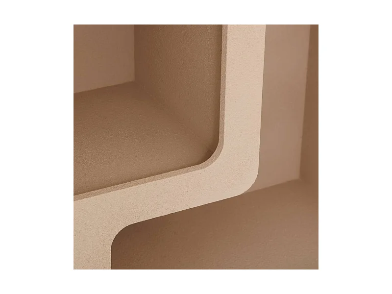 Étagère 4 Niches Design "Soleya" 85cm Beige