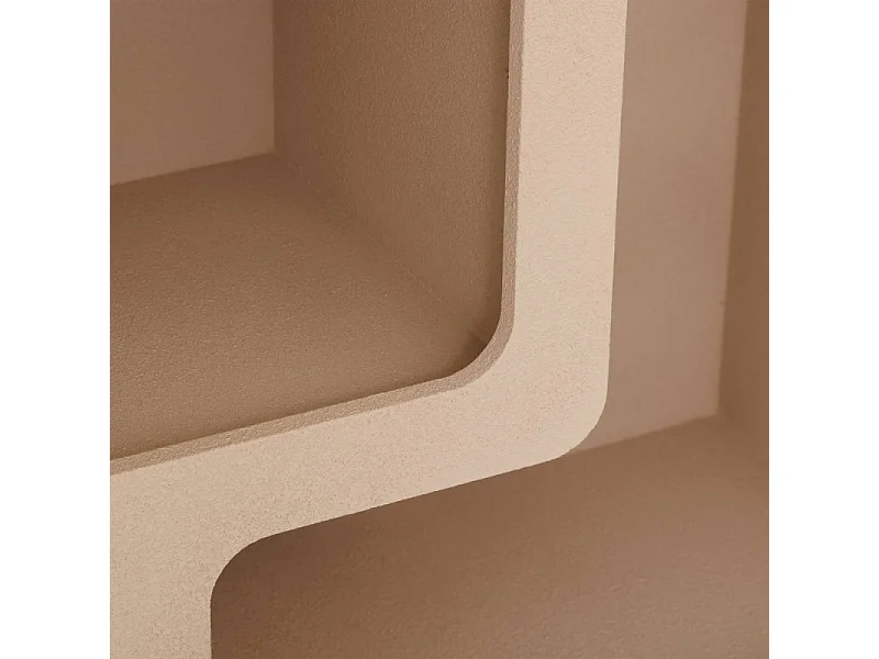 Étagère 4 Niches Design "Soleya" 85cm Beige