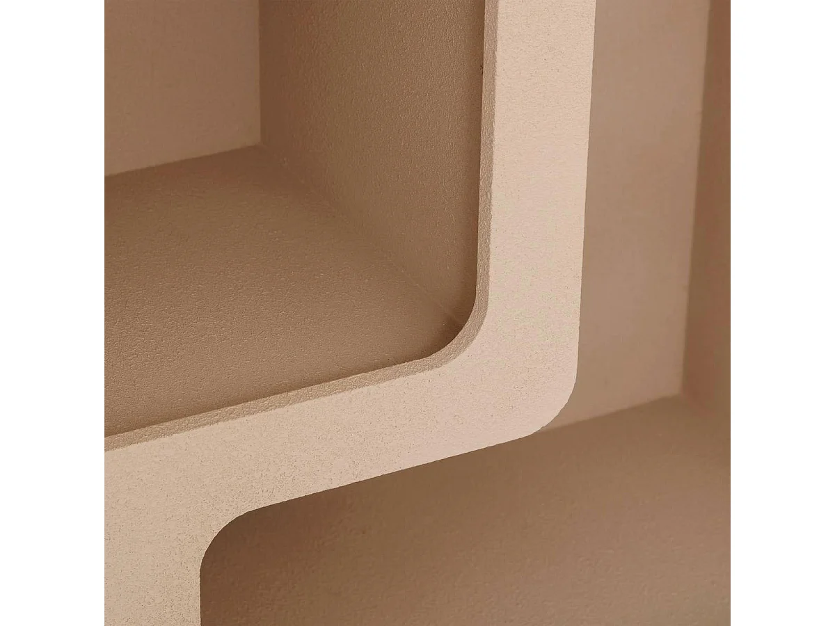 Étagère 4 Niches Design "Soleya" 85cm Beige
