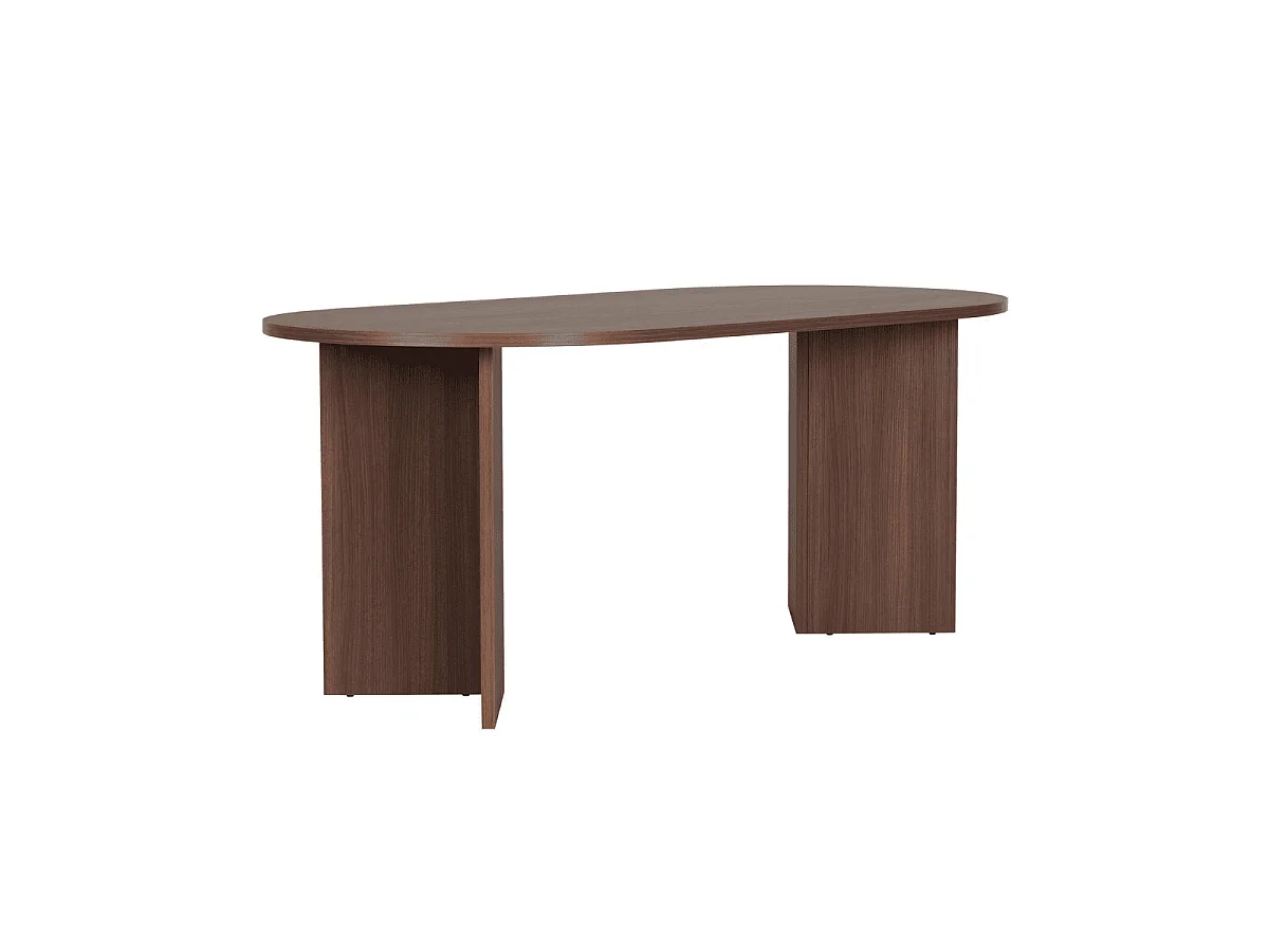 Table à manger avec bords arrondis L180 cm - SABLE