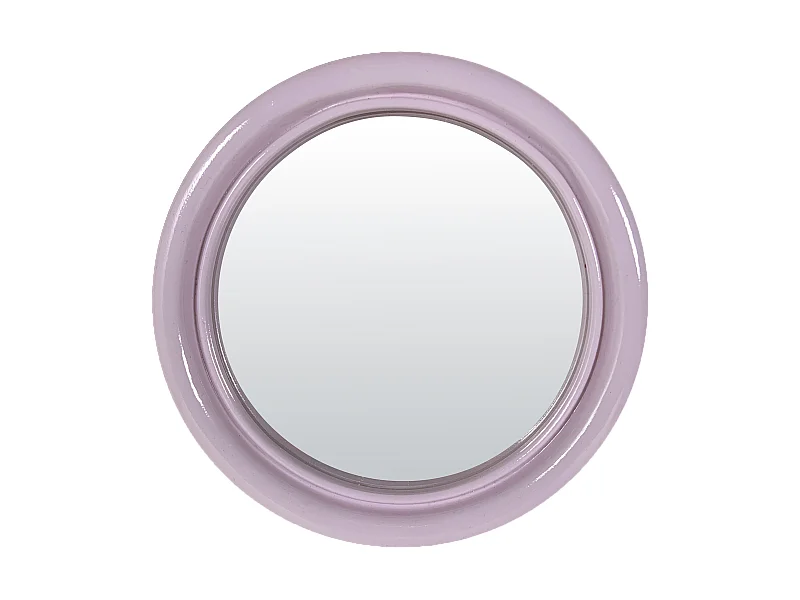Miroir color rond lilas 14,5cm