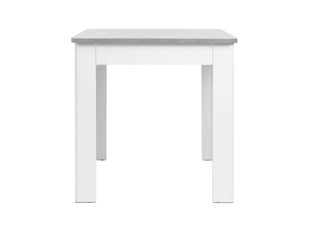 Table à manger carrée avec 1 tiroir sans poignée L80cm - OSLO