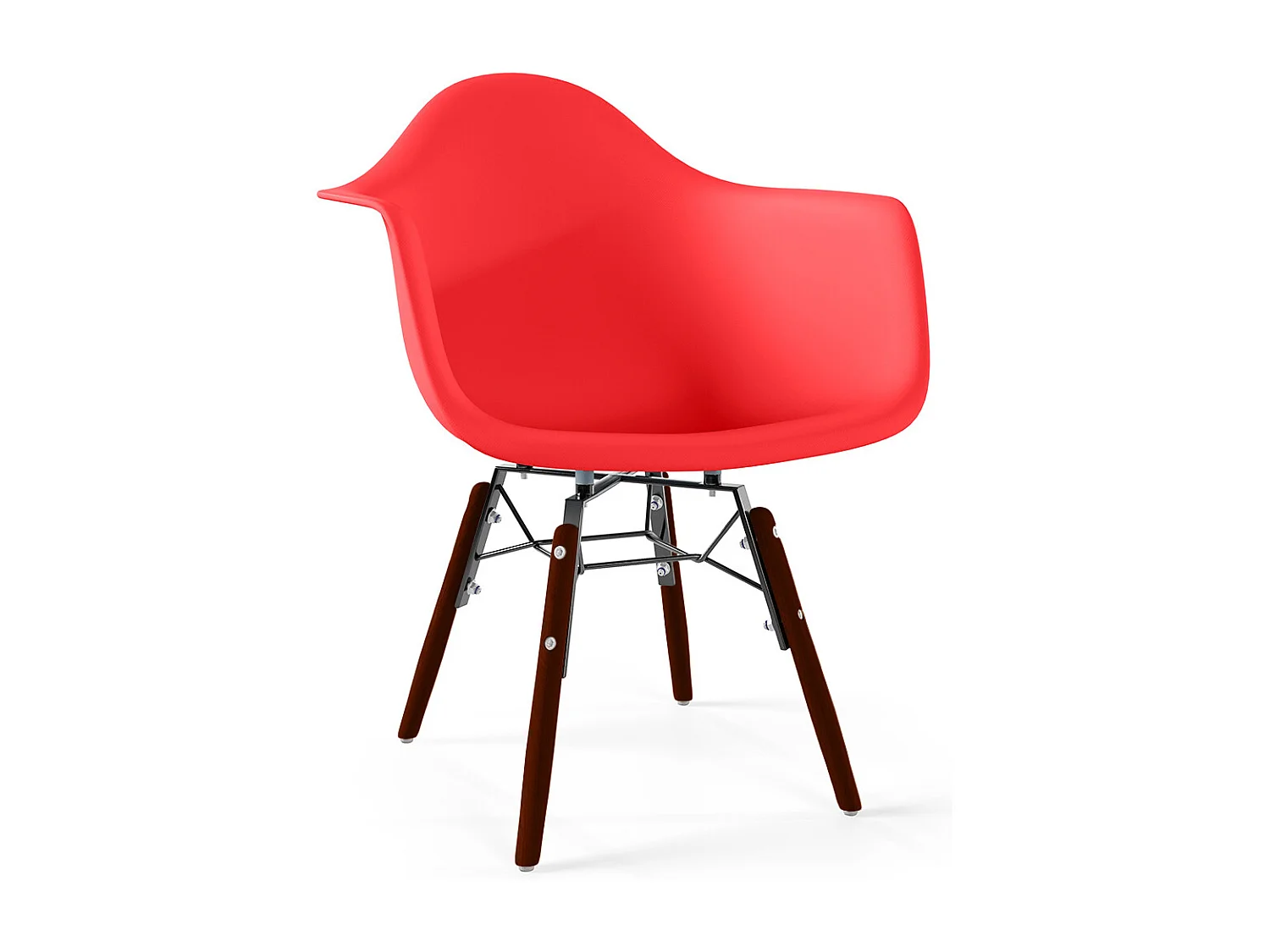 Sedia per bambini - Design scandinavo - Gambe in legno scuro - Nordika