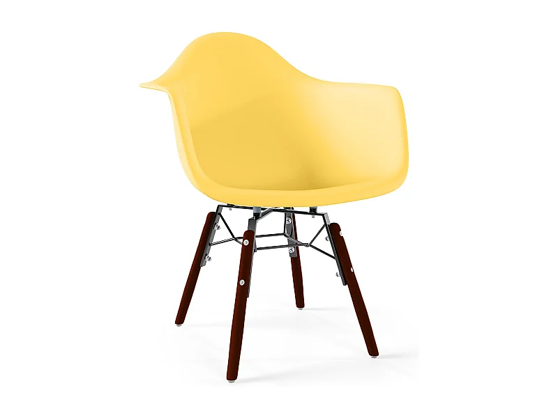 Silla Infantil - Diseño Escandinavo - Patas de Madera oscura - Nordika