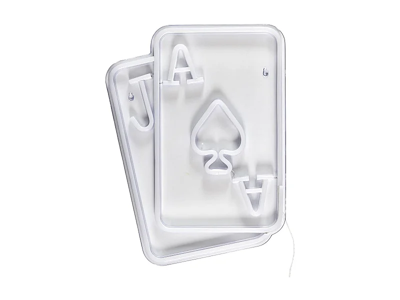 Lampe led effet néon mural carte de jeu avec port USB