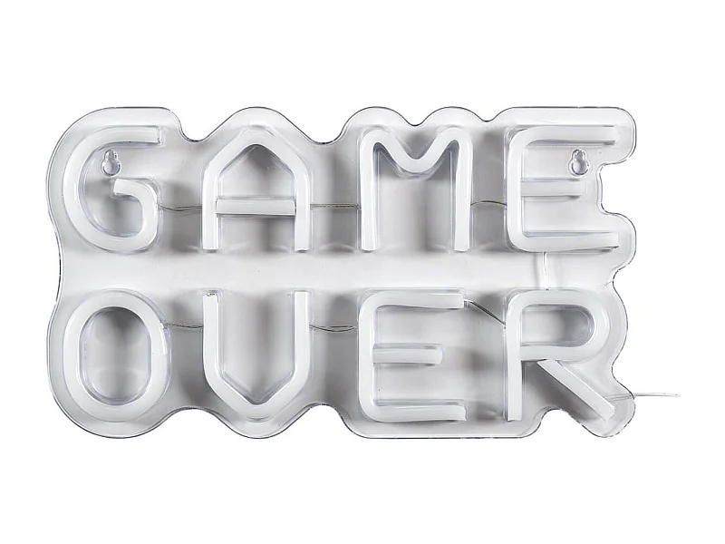 Lampe led effet néon mural game over avec port USB