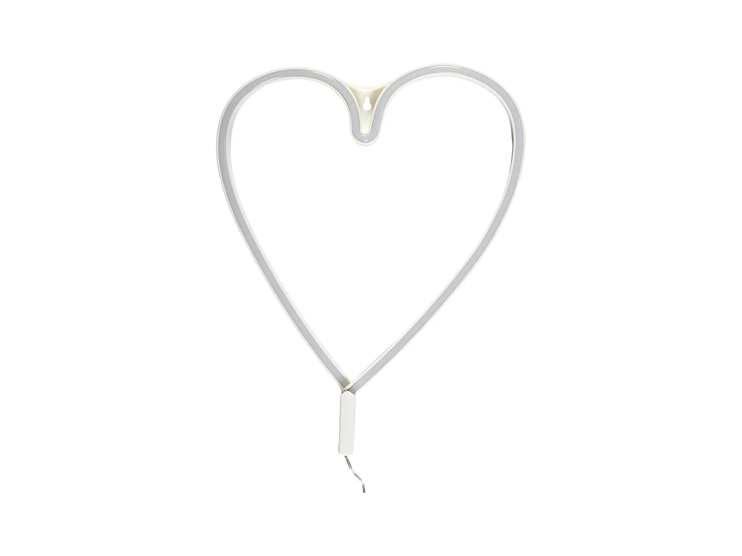 Lampe led effet néon mural coeur arc en ciel avec port USB