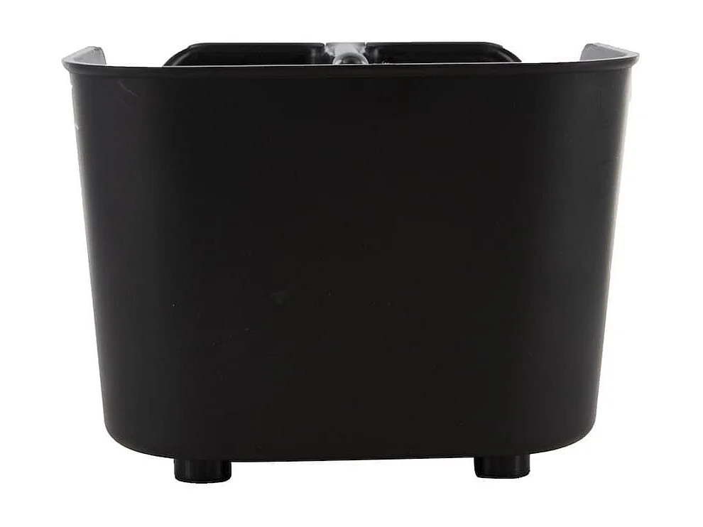 Egouttoir à vaisselle compact en plastique noir