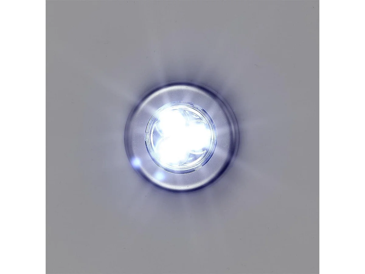 Pack de 3 lampes LED nouvelle génération adhésives allumage Push