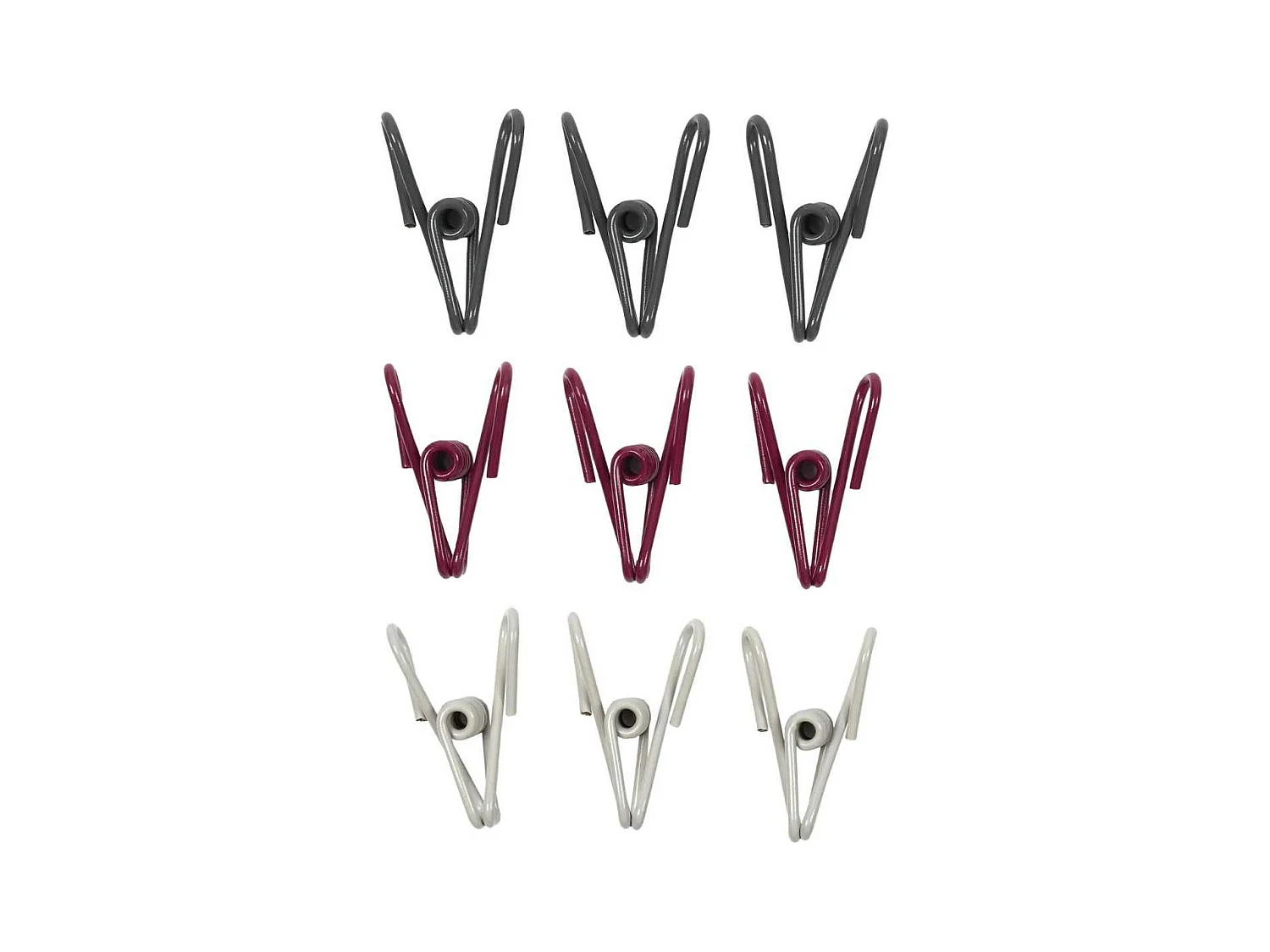 Lot de 2 packs de 9 pinces ferme-sachets en métal