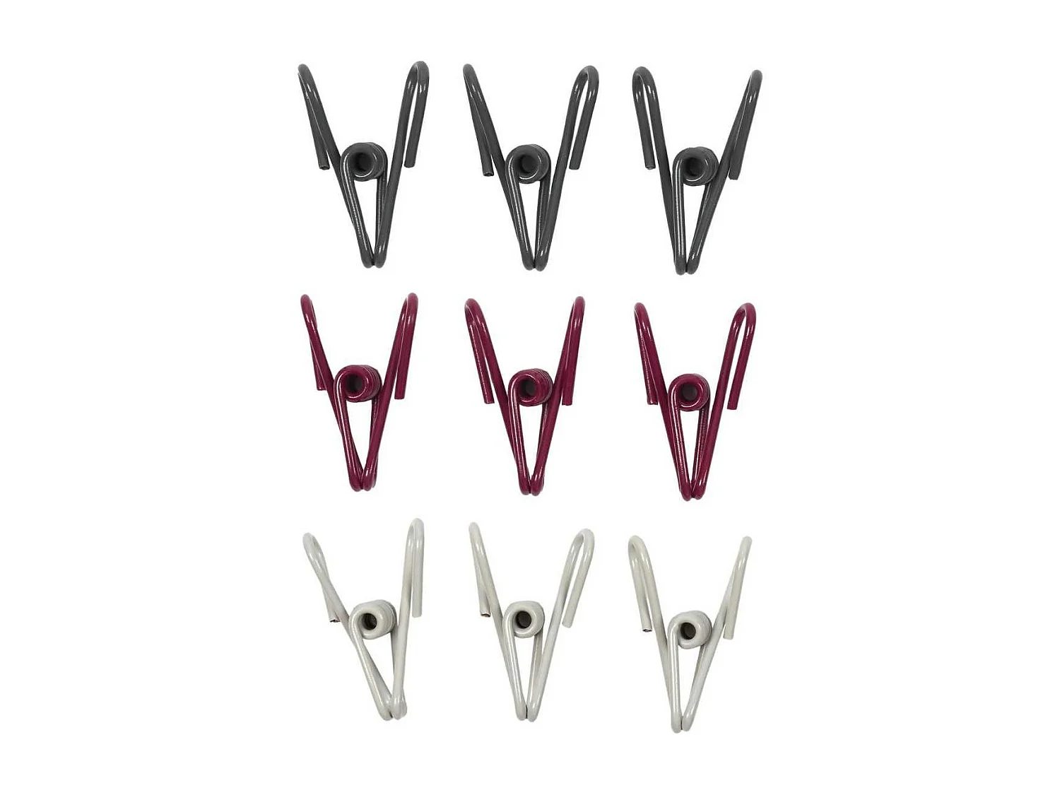 Lot de 2 packs de 9 pinces ferme-sachets en métal