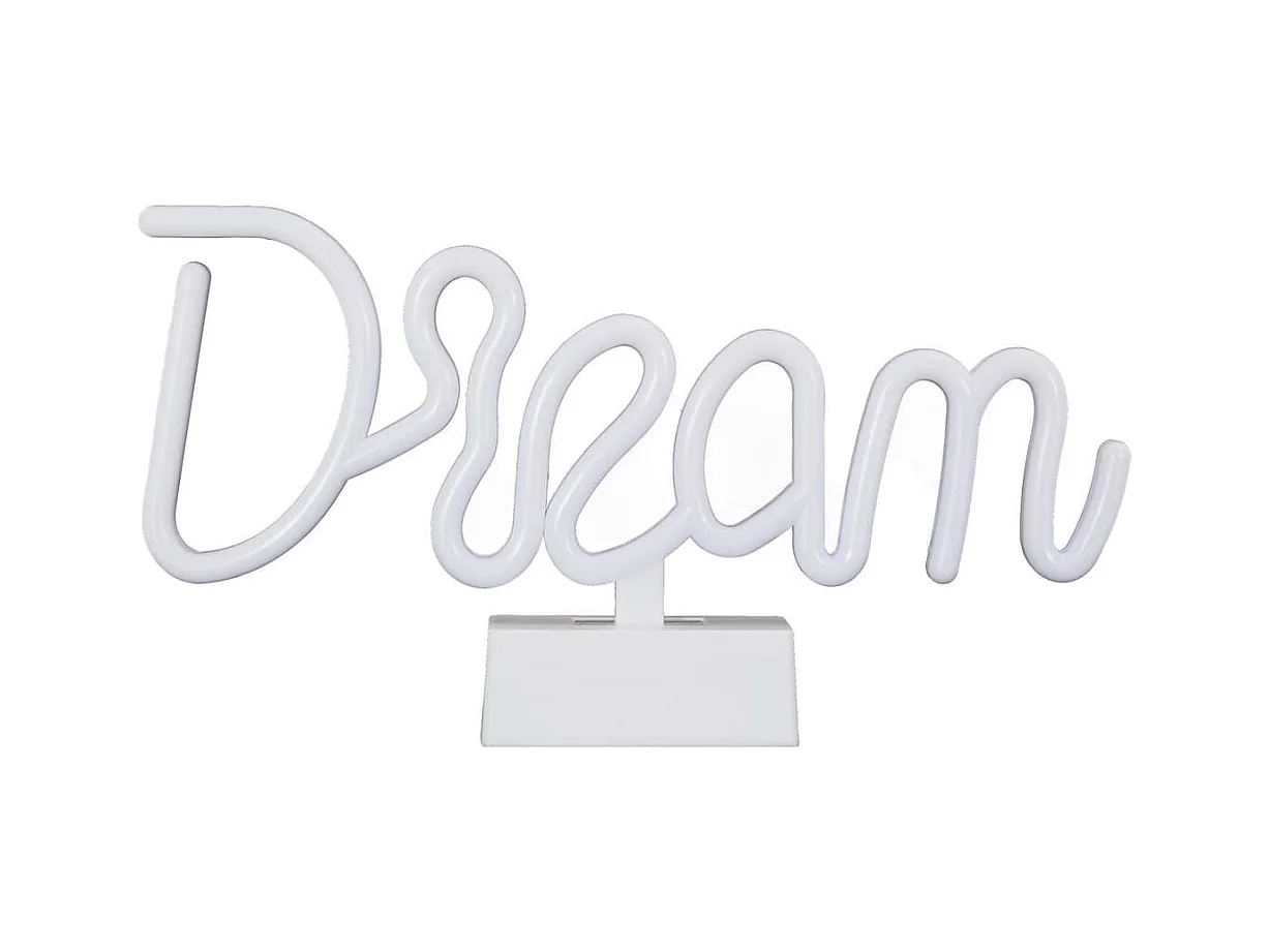 Lampe led effet neon décorative dream sur piles