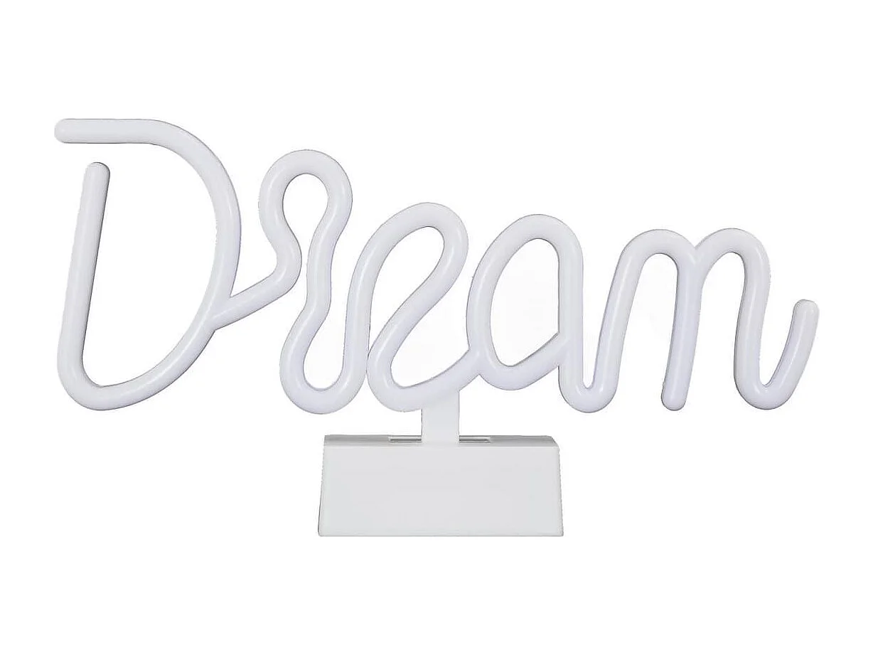 Lampe led effet neon décorative dream sur piles