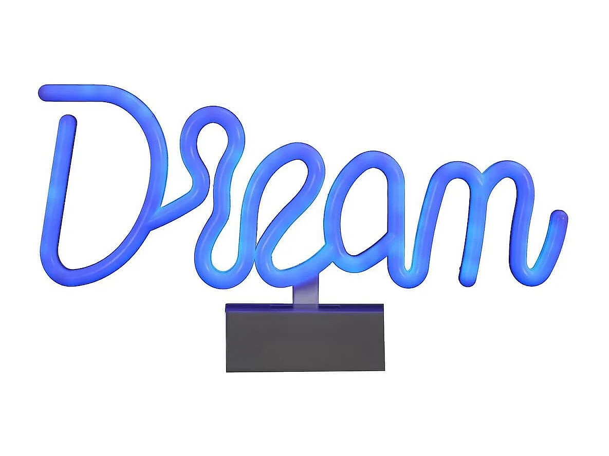 Lampe led effet neon décorative dream sur piles