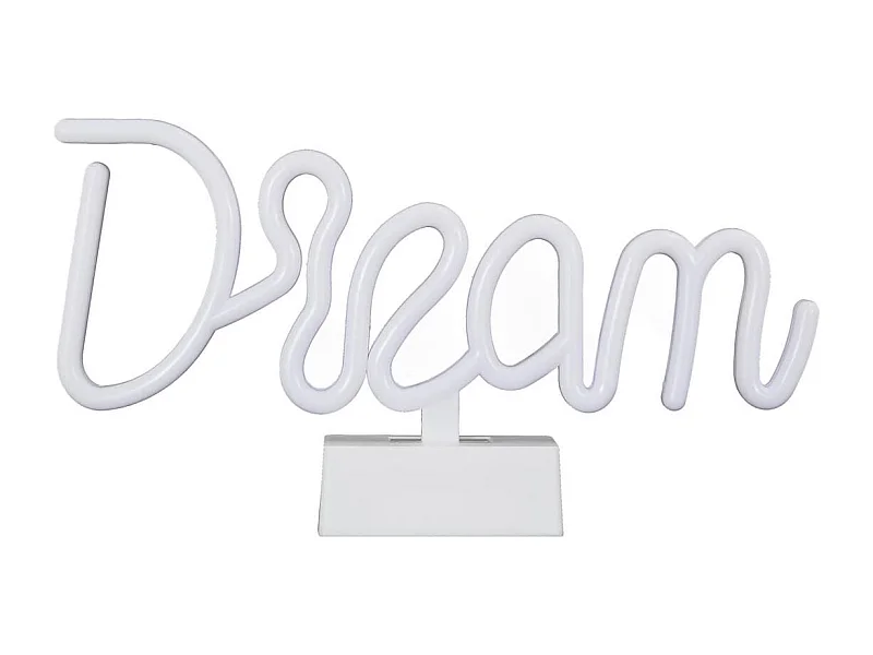 Lampe led effet neon décorative dream sur piles