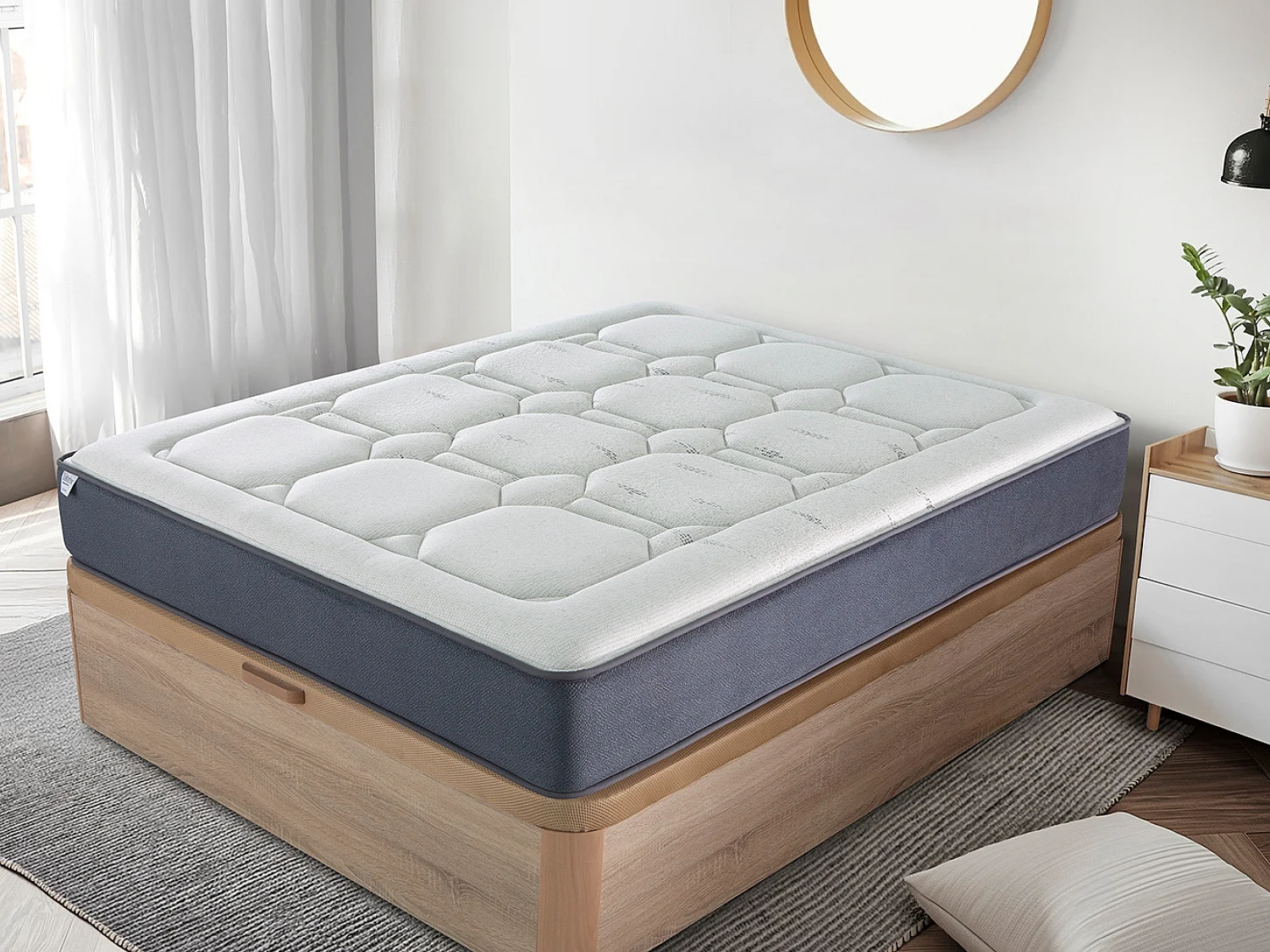 Matelas Exclusive en Latex 160x200x26 cm – Noyau et Garnissage 100 % Latex pour un Confort et un Luxe Maximaux