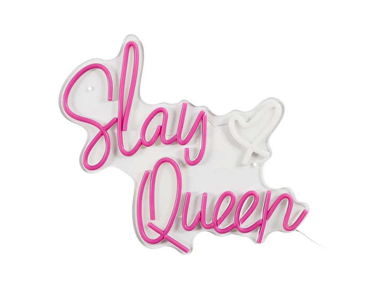 Lampe led effet néon mural slay queen sur port USB