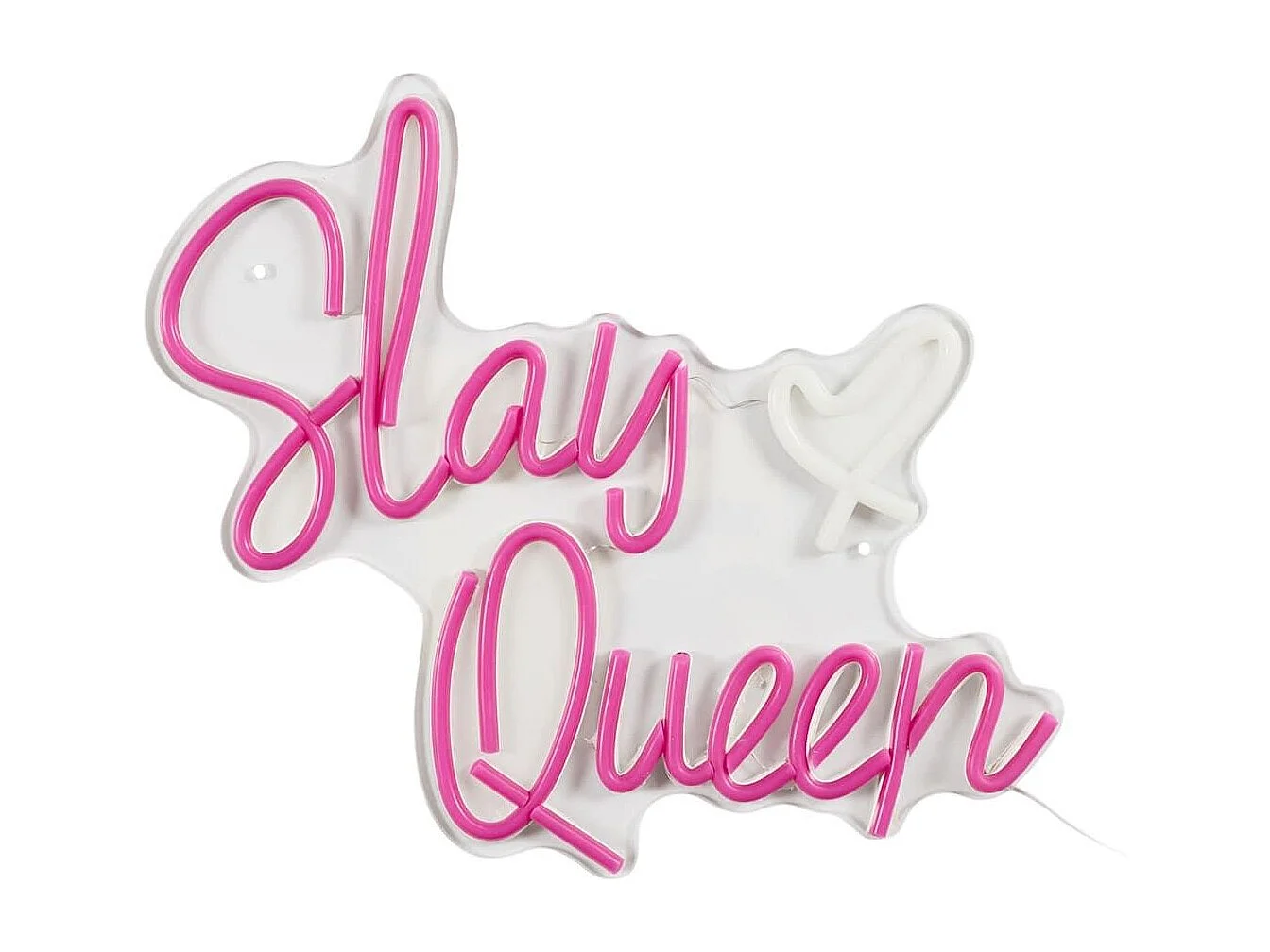 Lampe led effet néon mural slay queen sur port USB