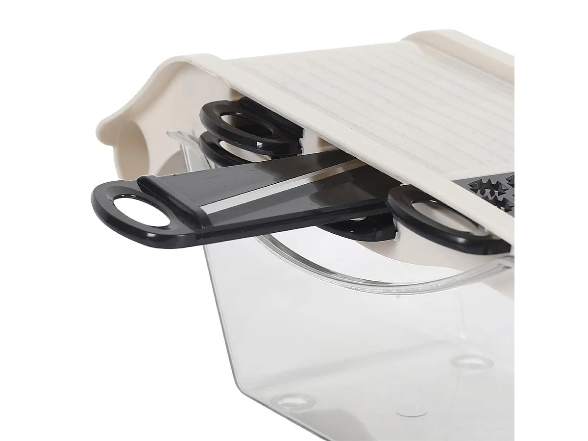 Mandoline avec réservoir 5 accessoires de découpe