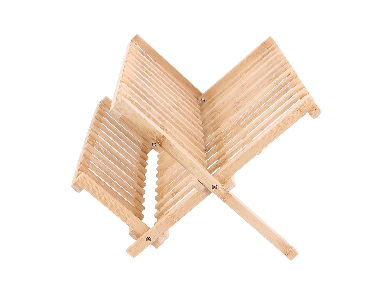 Egouttoir à Vaisselle Pliable en Bambou Naturel - MONTY