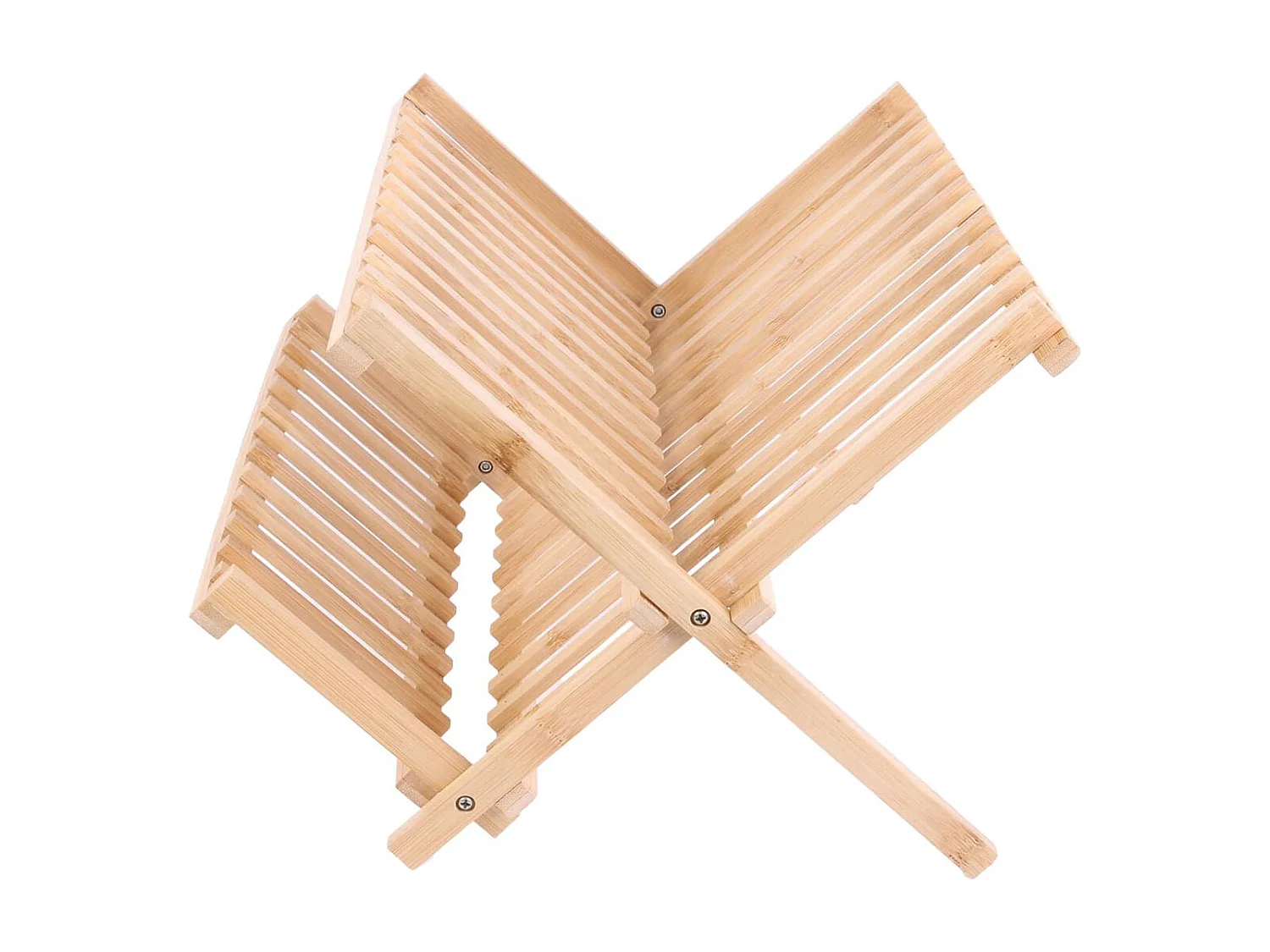 Egouttoir à Vaisselle Pliable en Bambou Naturel - MONTY