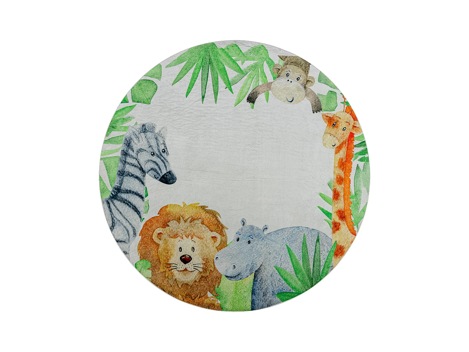 Tapis lavable BAMBINO 54090 cercle Animaux, Afrique pour les enfants a cercle 160 cm