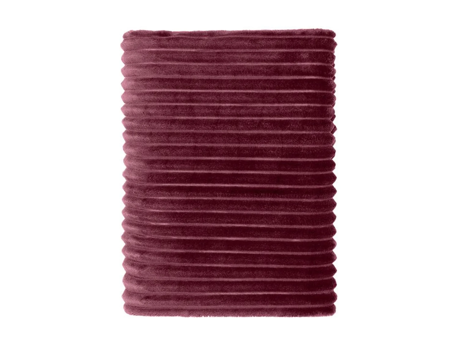 Plaid fourrure cocooning 150x200 bordeaux