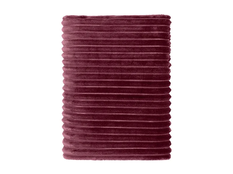 Plaid fourrure cocooning 150x200 bordeaux