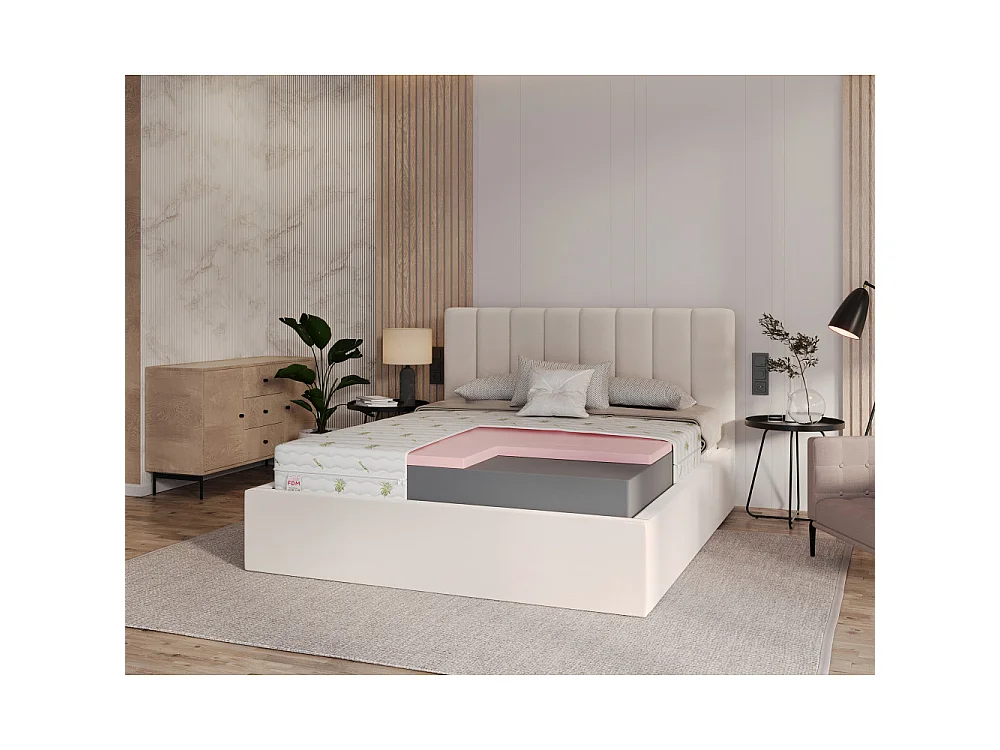 Matelas ORSA 90x200 - 16cm - Mousse VISCO - Mémoire de forme