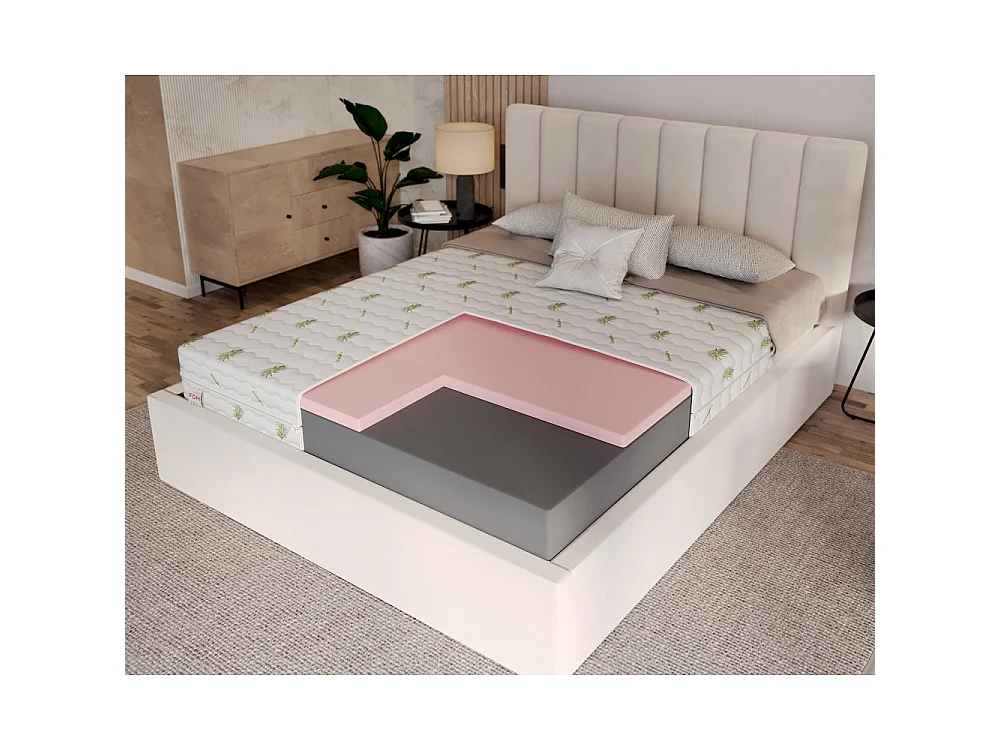 Matelas ORSA 90x200 - 16cm - Mousse VISCO - Mémoire de forme