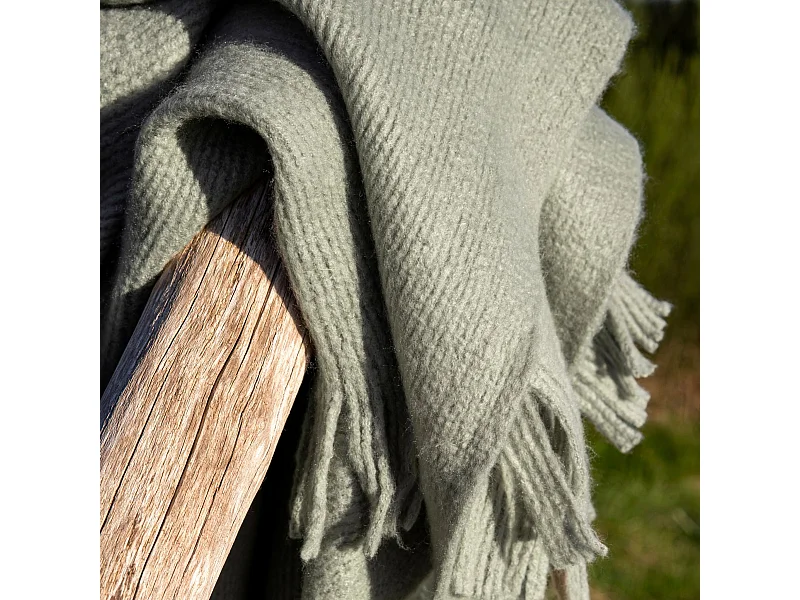 Plaid polaire chaud Pulli vert