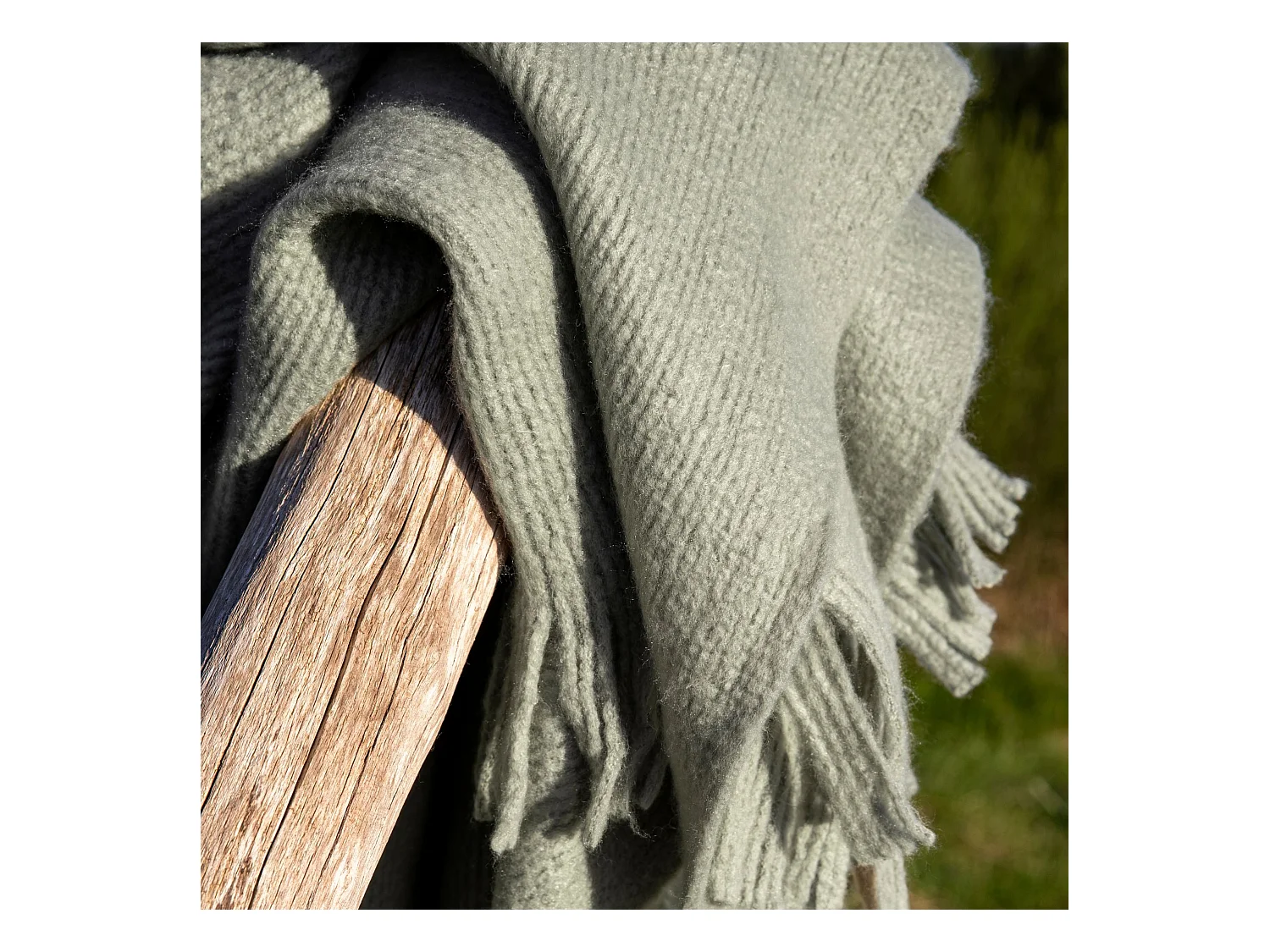 Plaid polaire chaud Pulli vert