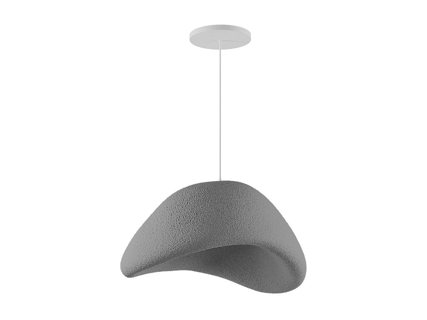 Suspension de table grise forme organique 50 cm NOXIS