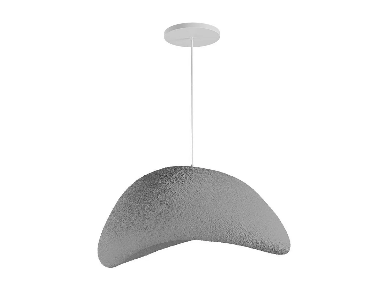 Suspension de table grise forme organique 50 cm NOXIS