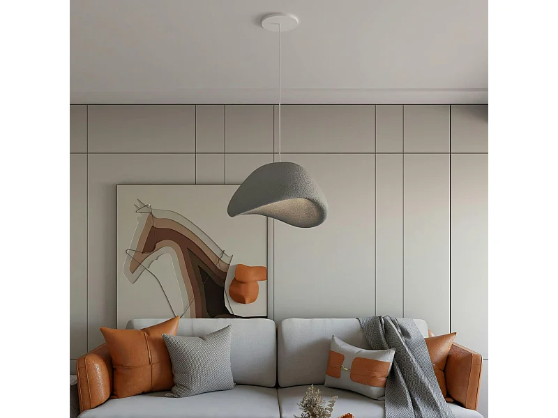 Suspension de table grise forme organique 50 cm NOXIS