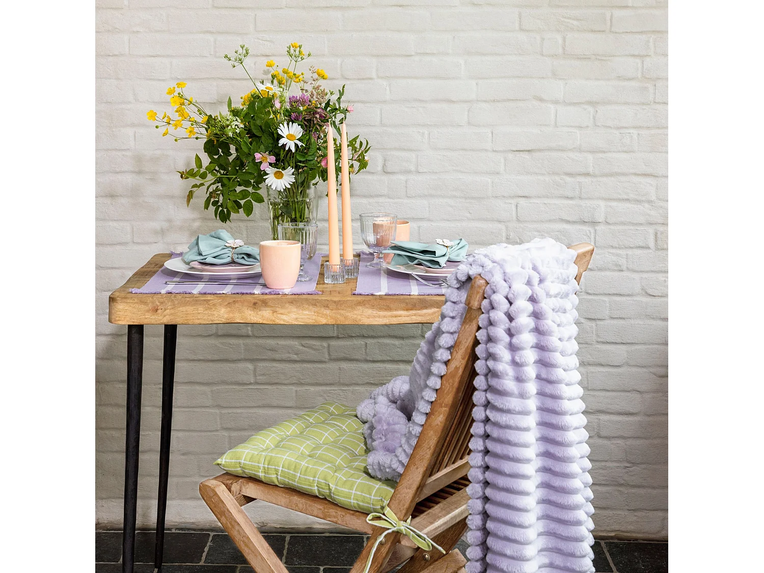 Plaid fourrure cocooning 150x200 lila