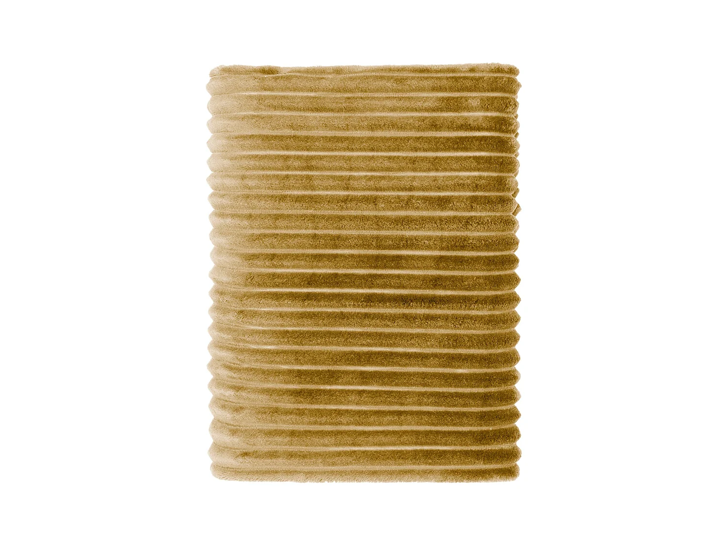 Plaid polaire cocooning 150x200 golden kaki