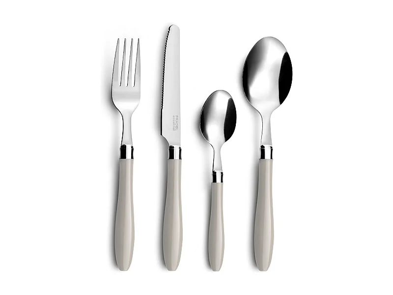 Réglisse Taupe - Ménagère 16 pièces