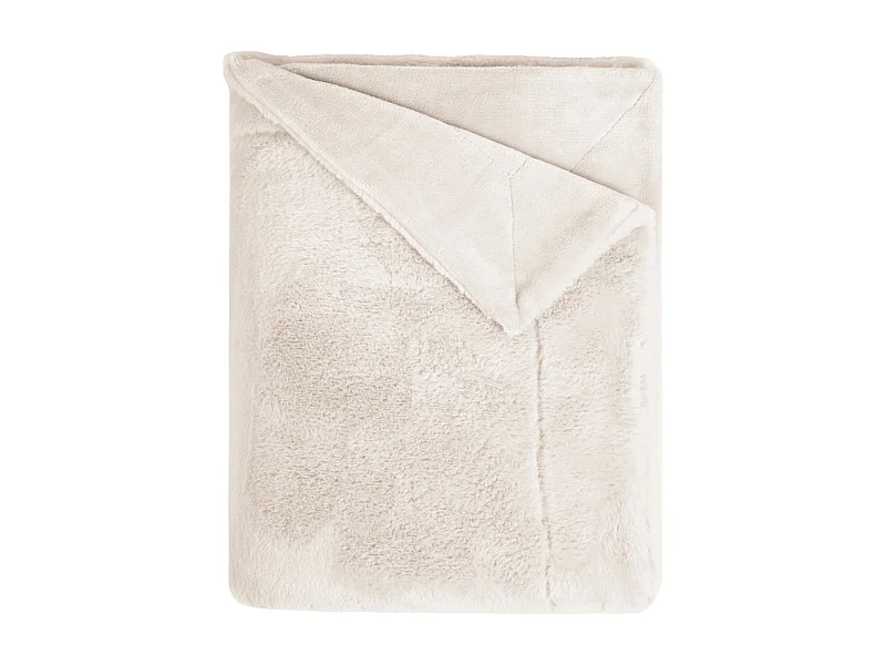 Plaid polaire chaud gris clair 130x170