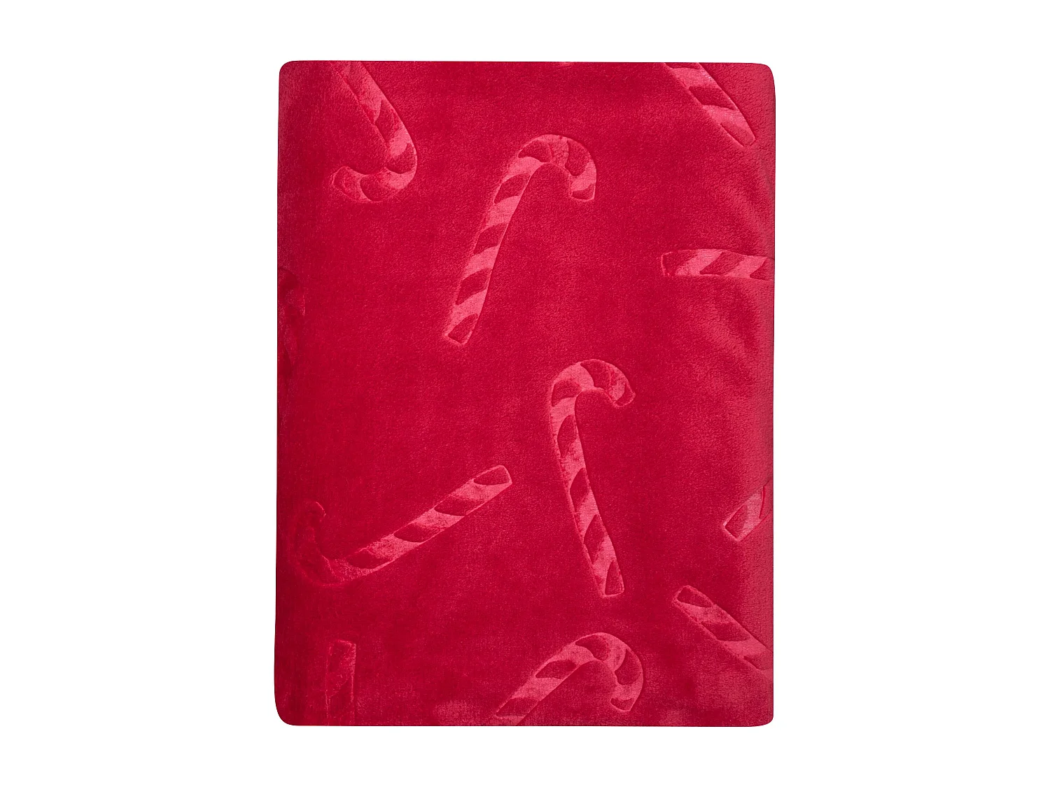 Plaid polaire chaud rouge 130x170 Sucre d'orge