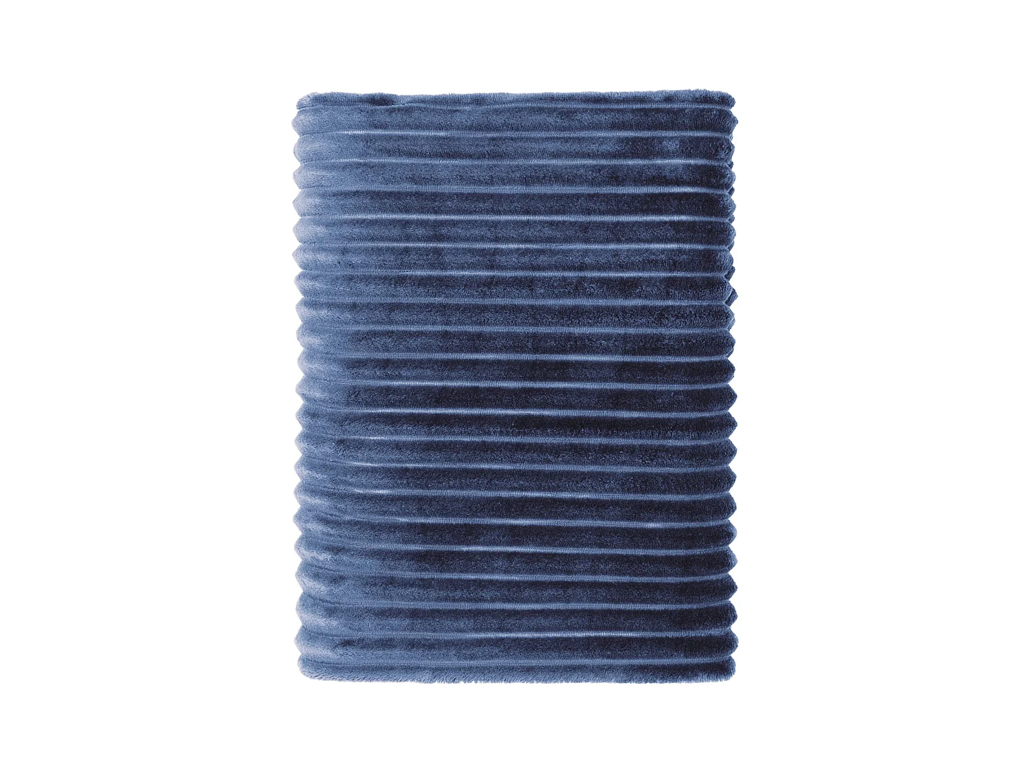 Plaid polaire cocooning 150x200 bleu foncé