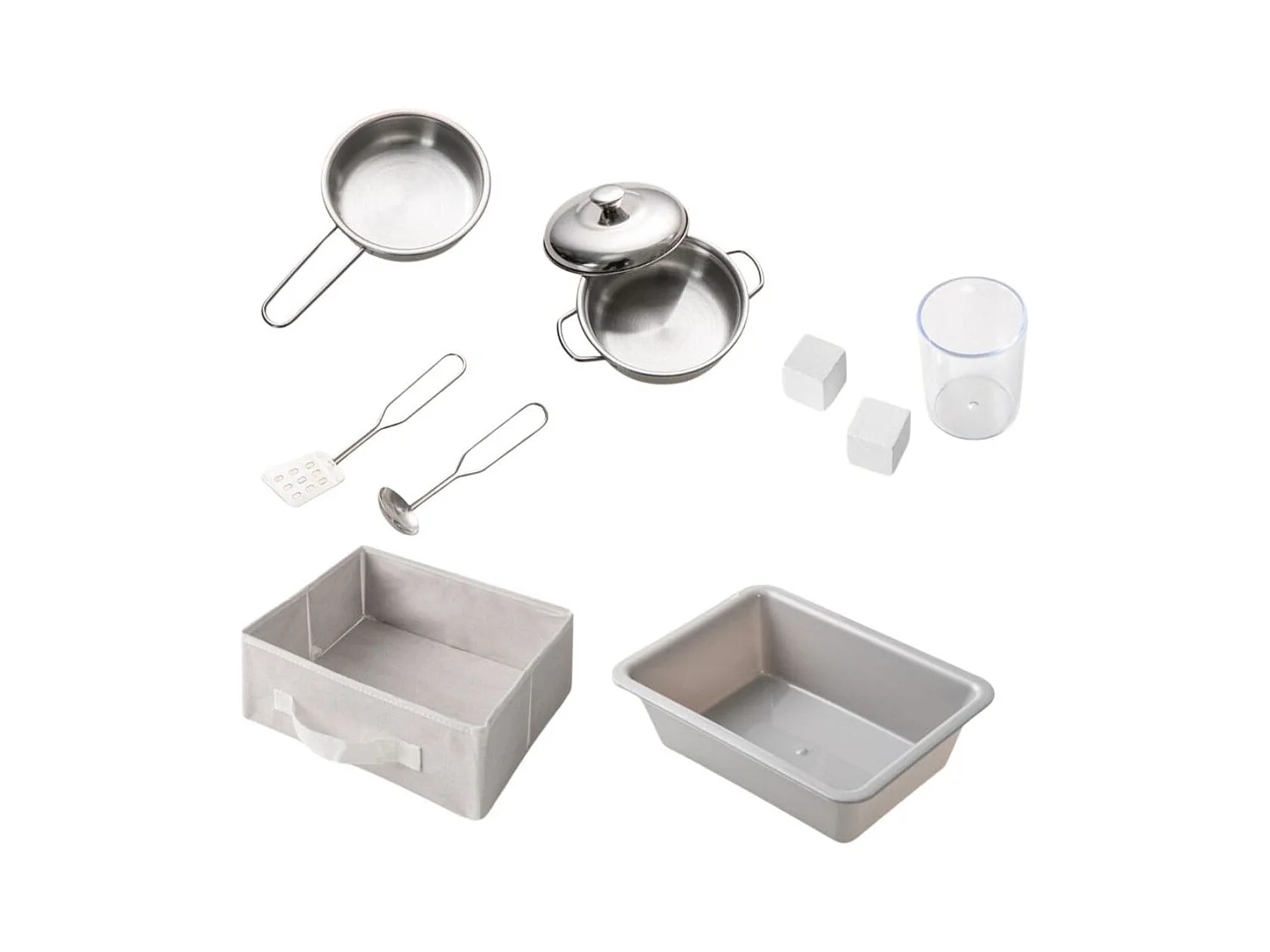 Kinderküche mit Zubehör Spielküche mit Schreibtafel Eismaschine Spüle Spielzeugküche Weiß