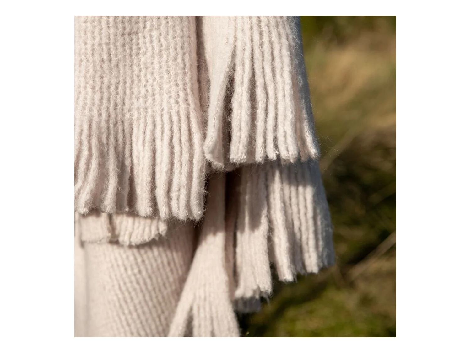 Plaid polaire chaud Pulli sable