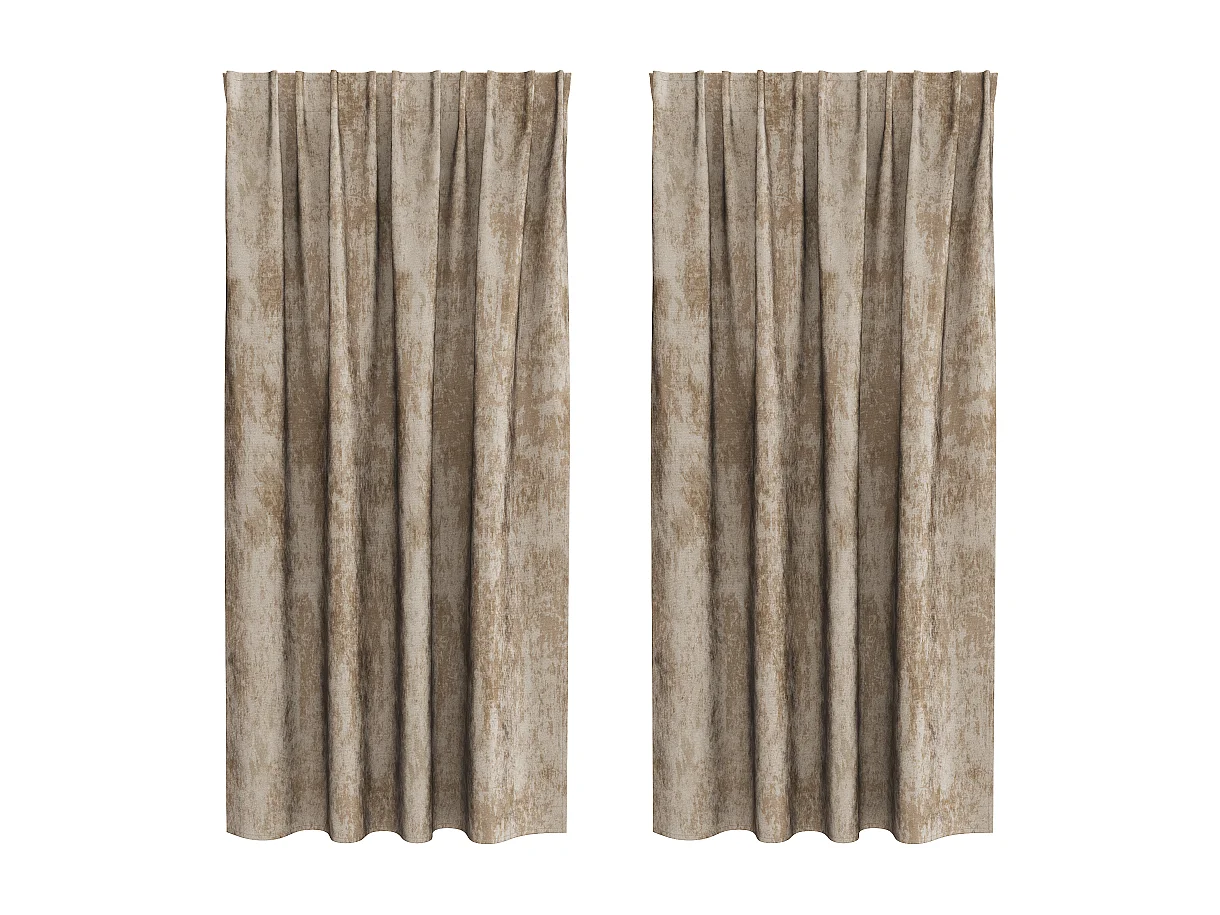 Cortinas de Veludo Elegantes em Champagne - 2 Peças 175x140 cm com Ilhós