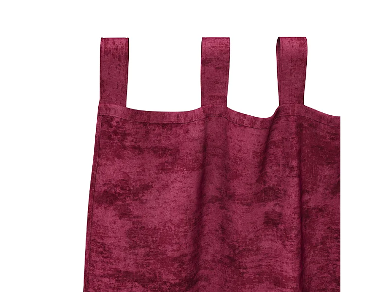 Cortinas de Veludo Bordô 2 peças com Ilhós 245x140 cm para Sala e Quarto