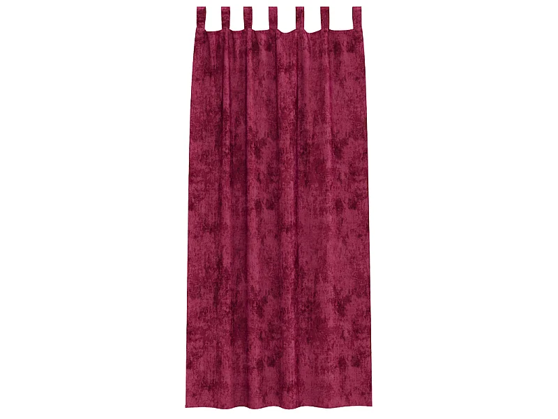 Cortinas de Veludo Bordô 2 peças com Ilhós 245x140 cm para Sala e Quarto