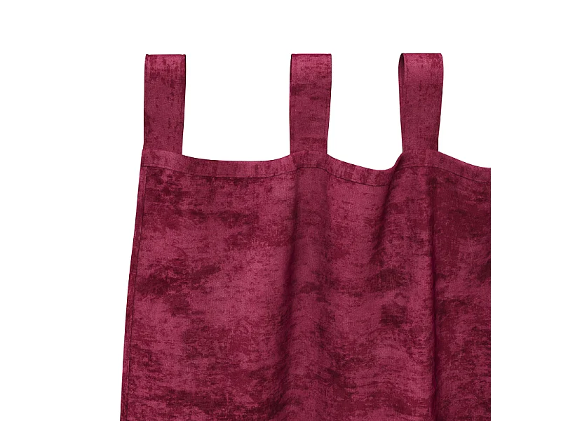 Cortinas de Veludo Bordô 2 peças com Ilhós 245x140 cm para Sala e Quarto